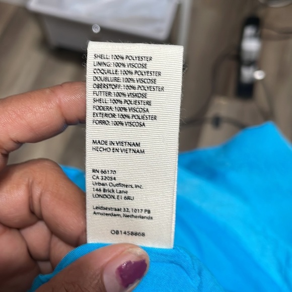 Free People Simone Blue Dress Size M - Picture 13 of 13